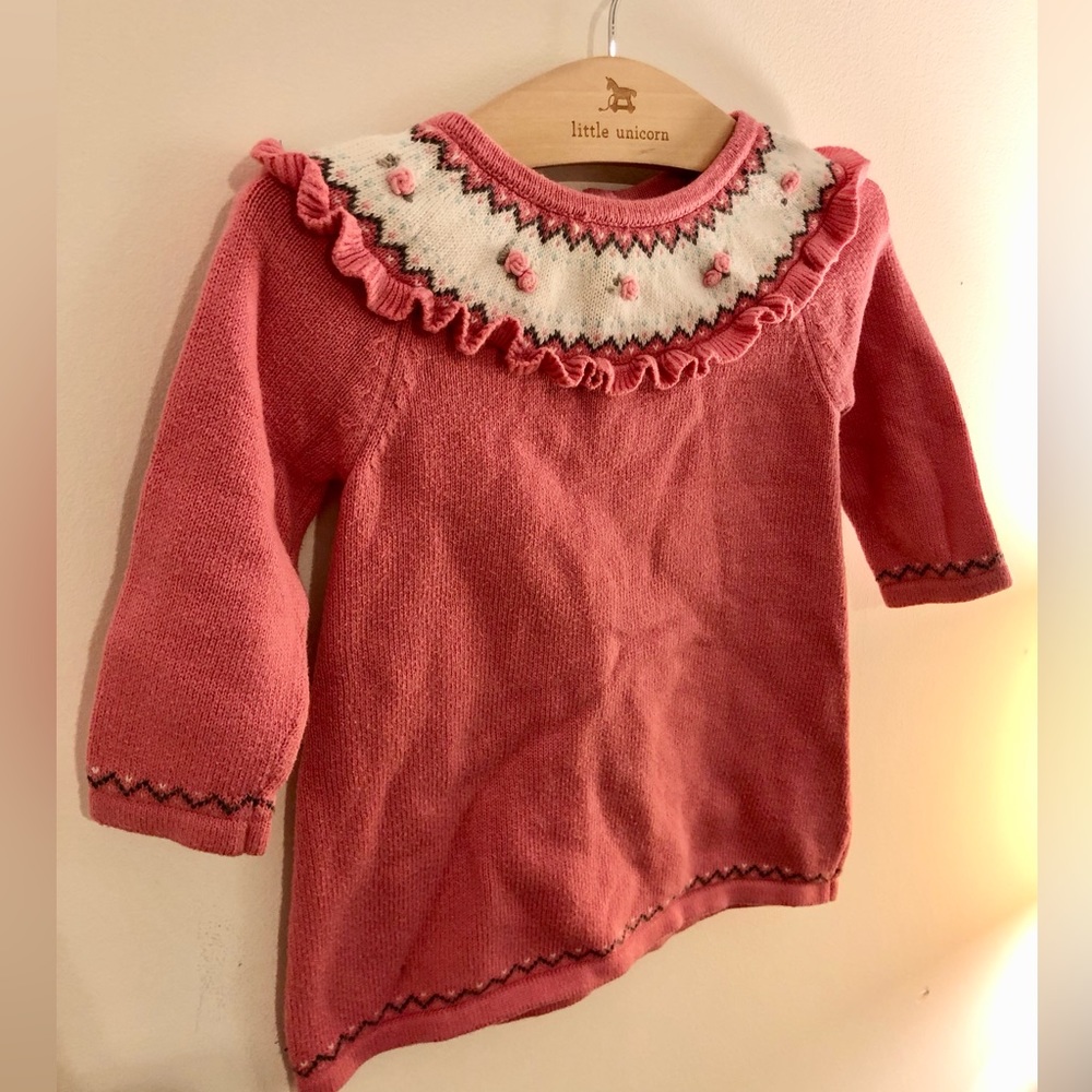 Precious Janie & Jack Sweater Dress 12-18mo
